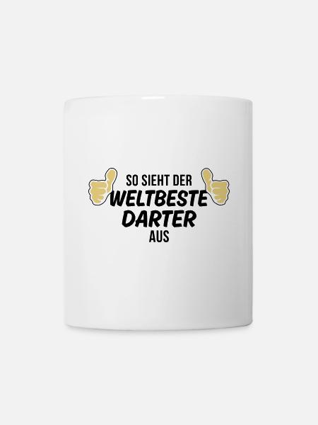 der weltbeste darter - Tasse - Weiß