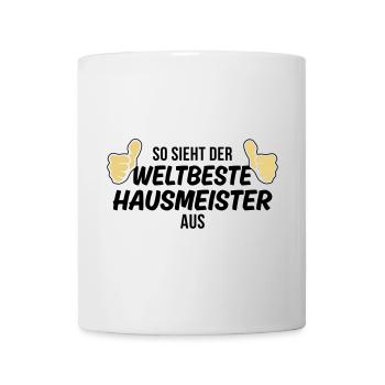 der weltbeste hausmeister - Tasse - Weiß - Vorne