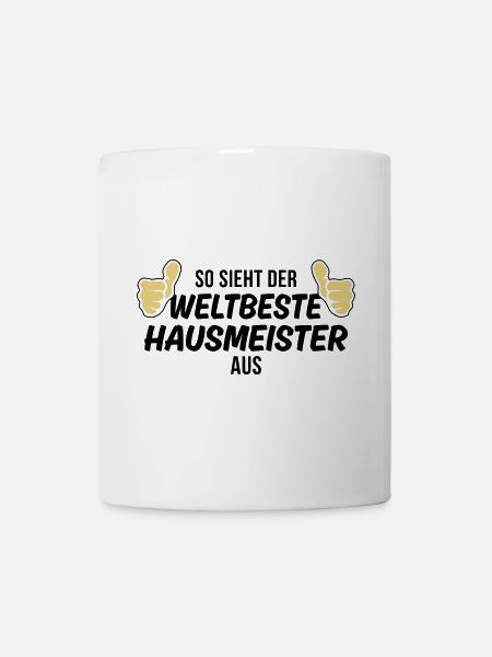 der weltbeste hausmeister - Tasse - Weiß