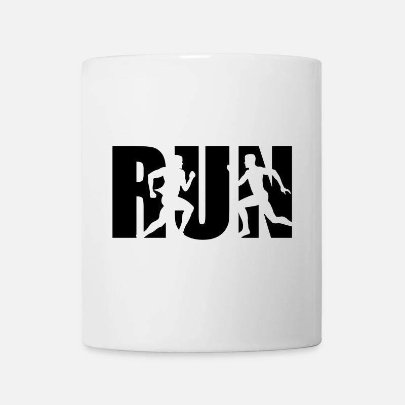 Run, Running, Runner - courir - Mug blanc - blanc
