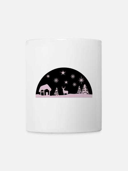 Winter, Weihnachten - Tasse - Weiß