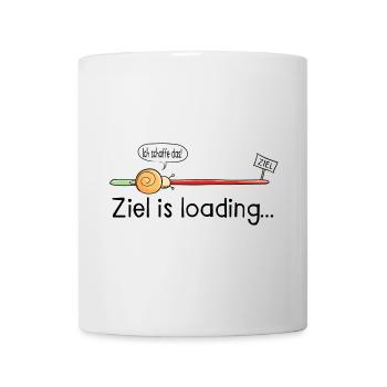 Ziel is loading - Schnecke - Cartoon - Geschenk - Tasse - Weiß - Vorne
