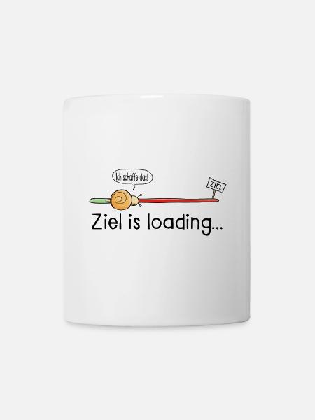 Ziel is loading - Schnecke - Cartoon - Geschenk - Tasse - Weiß
