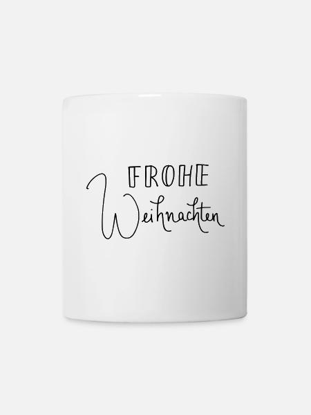 Frohe Weihnachten! - Tasse - Weiß