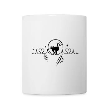 Katze Herzschlag Herzfrequenz Kratzer - Tasse - Weiß - Vorne