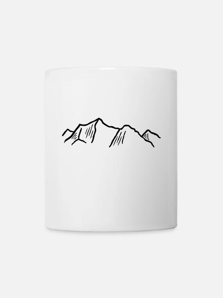 Mountain, Mountain ridge - Mug blanc - blanc