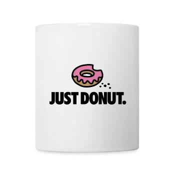 Just donut funny food cartoon puns diet gift - Mug blanc - blanc - Devant