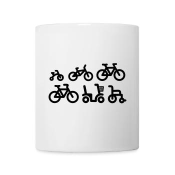 Evolution Mountainbike MTB ATB Fahrrad - Tasse - Weiß - Vorne
