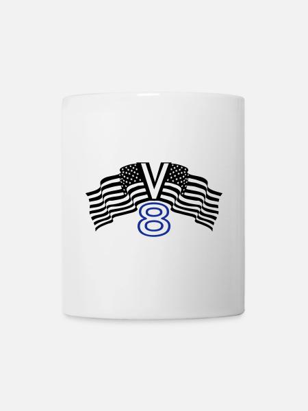 V8, muscle car, garage, voiture, tuning, États-Unis(25) - Mug blanc - blanc