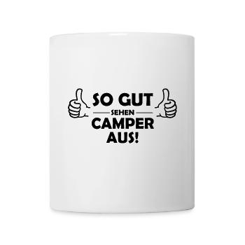 Camper Camping Lustiger Spruch - Tasse - Weiß - Vorne