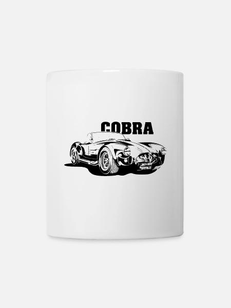 cobra classic cars oldtimer symbol Illustration - Tasse - Weiß