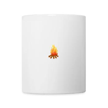 Lagerfeuer Flamme Illustration T-Shirt - Tasse - Weiß - Vorne