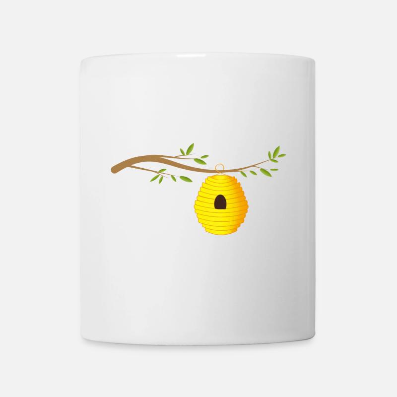 Ruche sur une branche Ruche sauvage - Mug blanc - blanc
