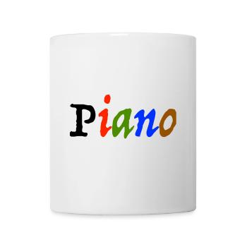 piano - Tasse - Weiß - Vorne