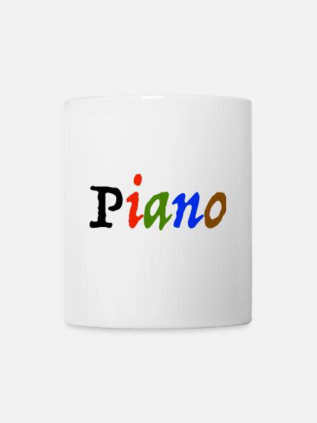 piano - Mug blanc - blanc