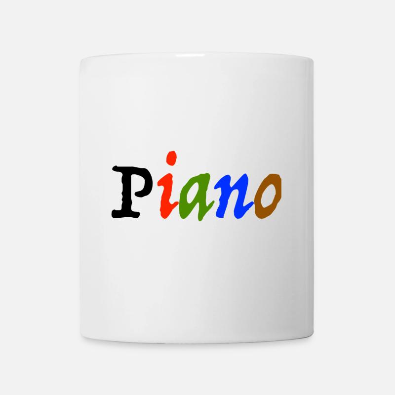 piano - Mug blanc - blanc