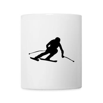 Skifahren Skispringen Wintersport Super G - Tasse - Weiß - Vorne