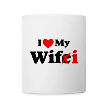 Logo du coup de pinceau I Heart Xi - Mug blanc - blanc - Devant