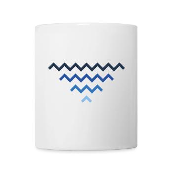 Wellen - Tasse - Weiß - Vorne