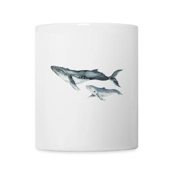 Whales - Mug blanc - blanc - Devant