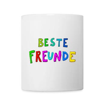 Beste Freunde Farbexplosion - Tasse - Weiß - Vorne