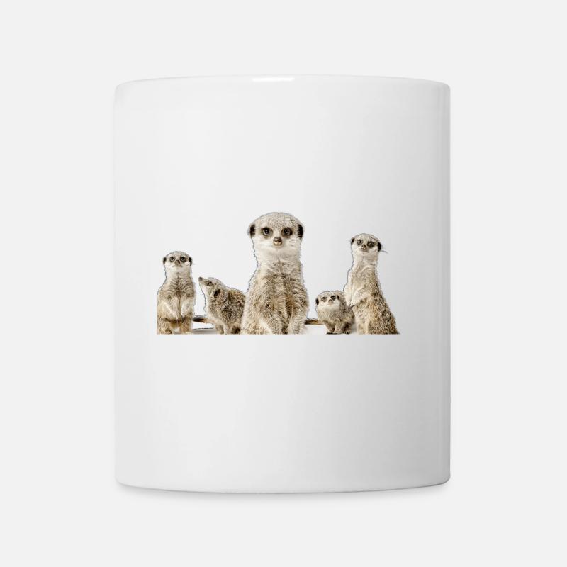 Famille de suricates - Mug blanc - blanc