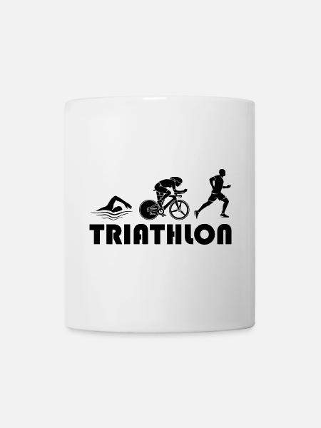 Triathlon Running Natation Vélo icône icône - Mug blanc - blanc