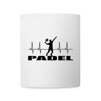 Padel - Tasse - Weiß - Vorne