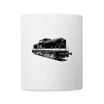 V 100 Lokomotive Diesel Deutsche Reichsbahn DDR - Tasse - Weiß - Vorne