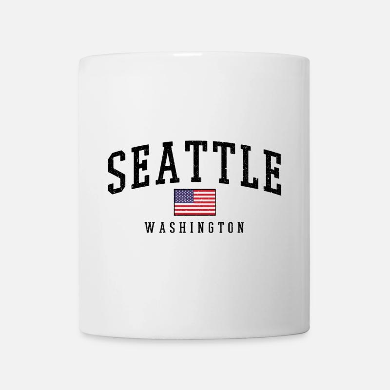 Seattle Washington États-Unis - Mug blanc - blanc