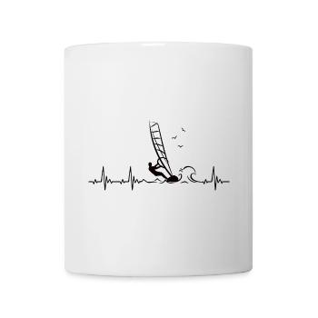 Windsurfing Heartbeat with Windsurfer Pulse - Mug - white - Front