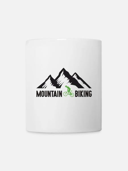 Mountainbiken - Tasse - Weiß