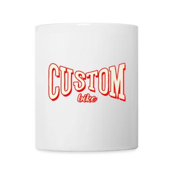 custom bike biker tour rock bobber tuner tuning - Mug - white - Front