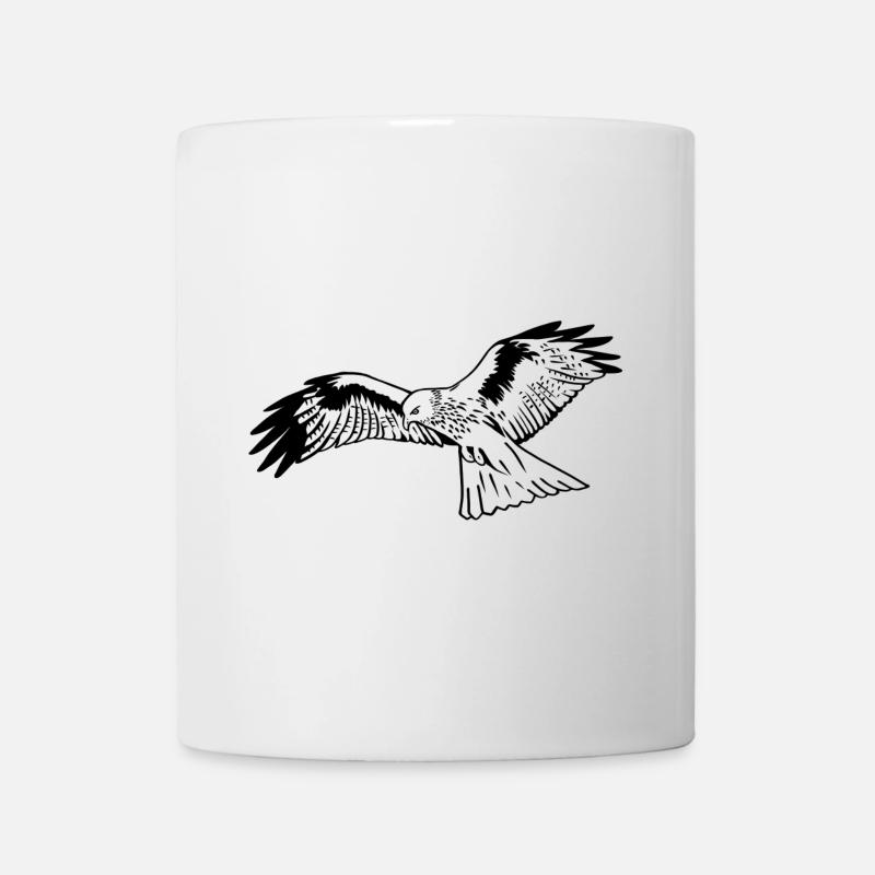 Falke im Flug - Tasse - Weiß