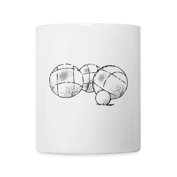 Boules de boules pour joueurs de pétanque - Mug blanc - blanc - Devant