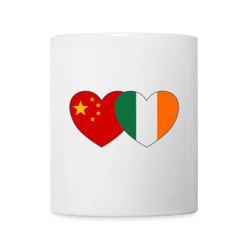 China Irland Flagge Herz - Tasse - Weiß - Vorne
