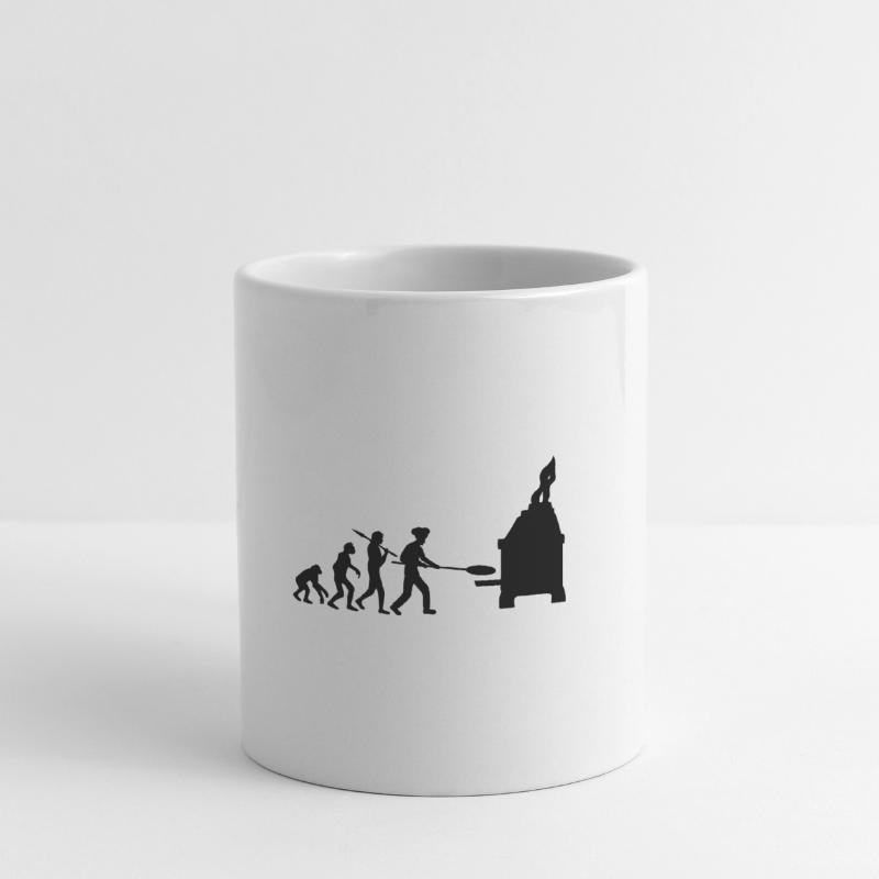 Evolution Pizza Bäcker Tasse