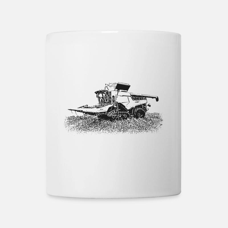 LEXION 8700 TERRA TRAC mit Maispflücker - Tasse - Weiß