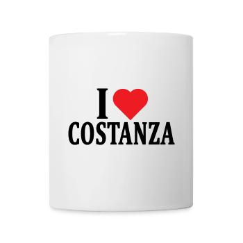 T-Shirt Ich liebe Konstanz T-Shirt Geschenkidee - Tasse - Weiß - Vorne
