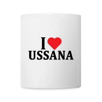 T-shirt Io amo Ussana t-shirt Sardegna - Mug - white - Front