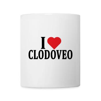T-shirt J’adore Clodoveo t-shirt idée cadeau - Mug blanc - blanc - Devant
