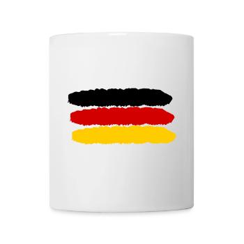 Deutschland Farben schwarz rot gold - Tasse - Weiß - Vorne