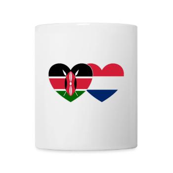 Kenya Holland Flag Heart - Mug - white - Front