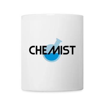 Chimiste (fiole ronde inclinée avec liquide) - Mug blanc - blanc - Devant