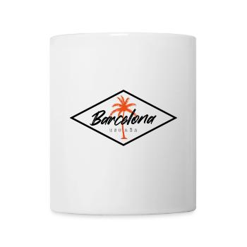 Barcelona Spain Palm Trees Lettering - Mug - white - Front