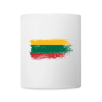 Yellow Green Red Brush Flag - Mug - white - Front