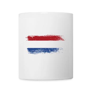 Coup de pinceau Dutch Tricolor - Mug blanc - blanc - Devant