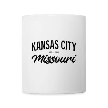 Kansas City Missouri Vintage Lettering - Mug - white - Front