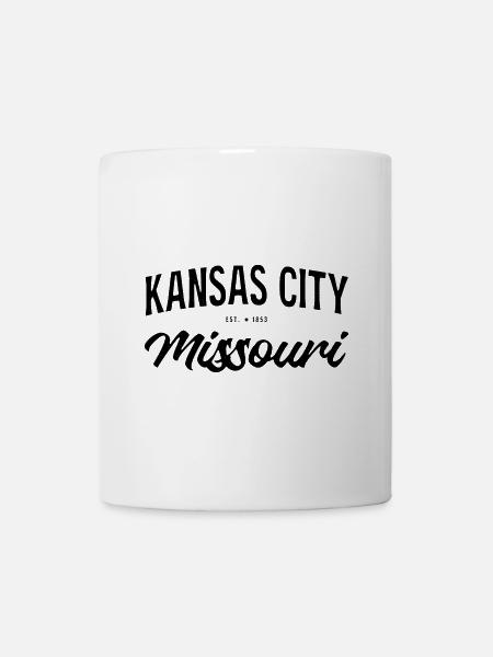 Kansas City Missouri Vintage Schriftzug - Tasse - Weiß
