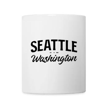Seattle Washington Vintage Lettering - Mug - white - Front